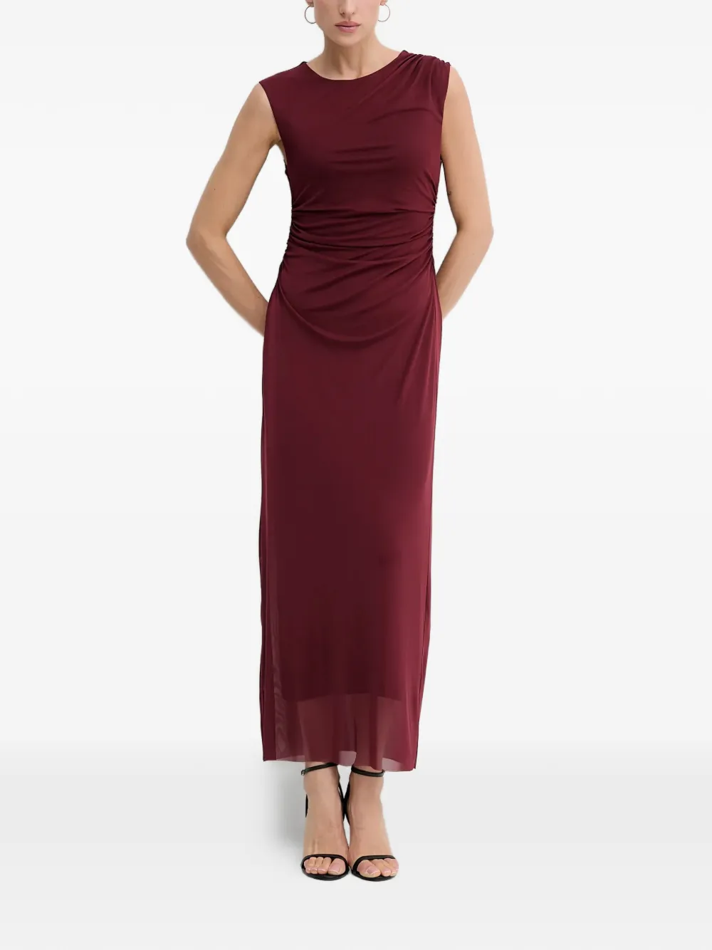 Pedro Del Hierro draped maxi dress - Rood