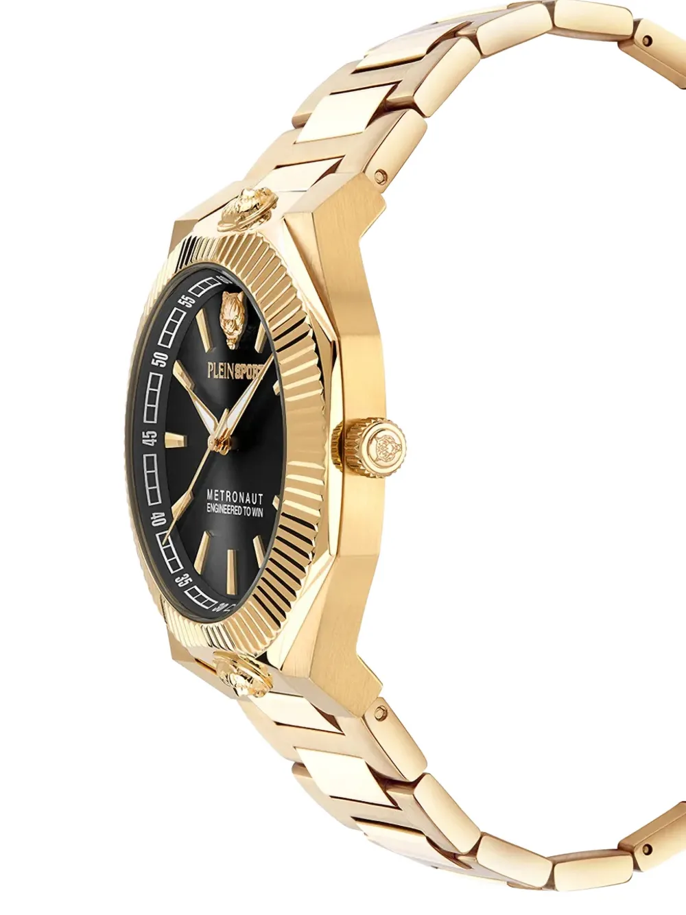 Plein Sport Gold Lion Watch - Zwart