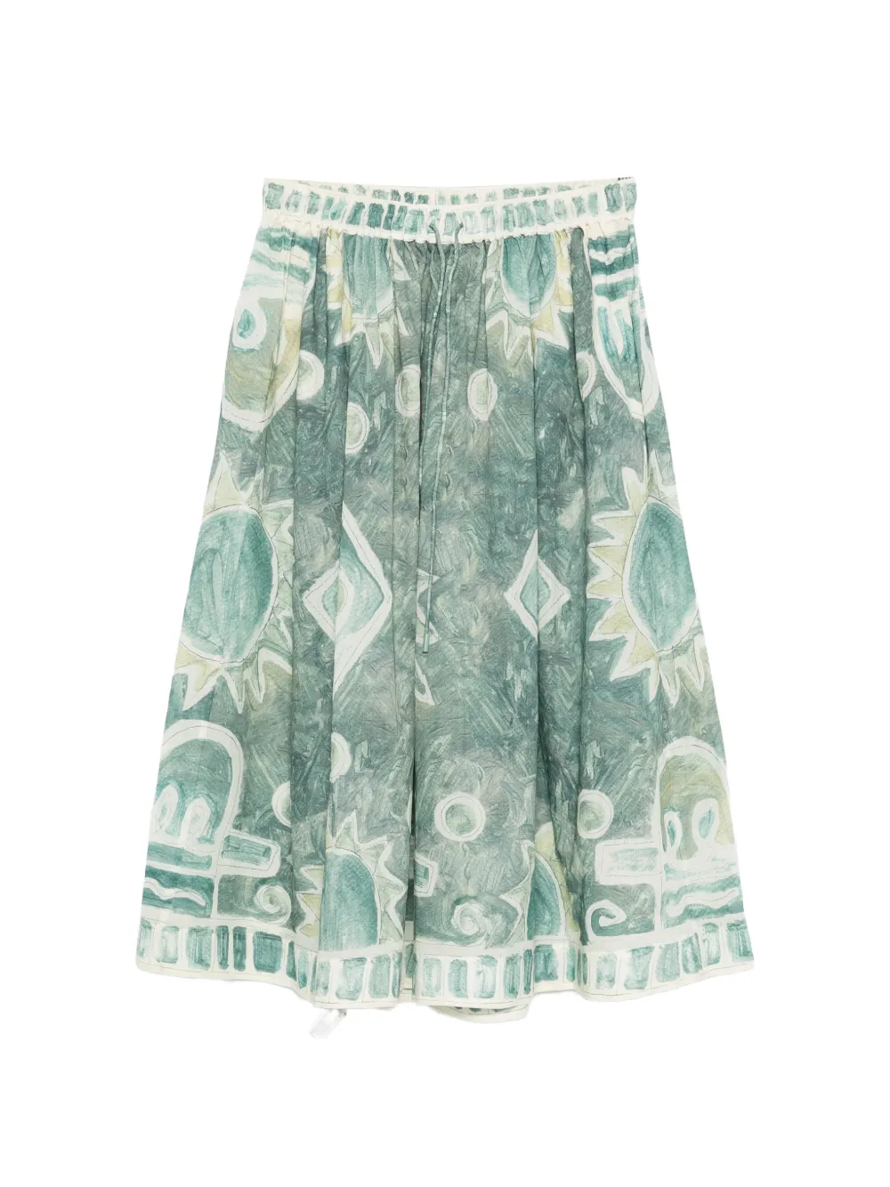 ALEMAIS Samira print trousers - Verde