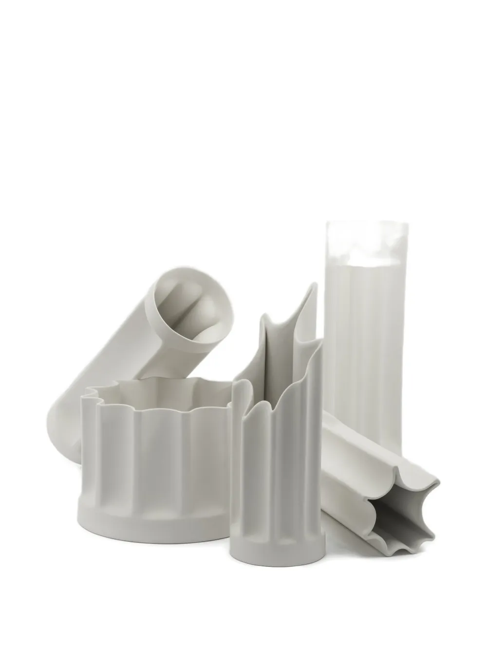 danese milano matt column vase - Bianco