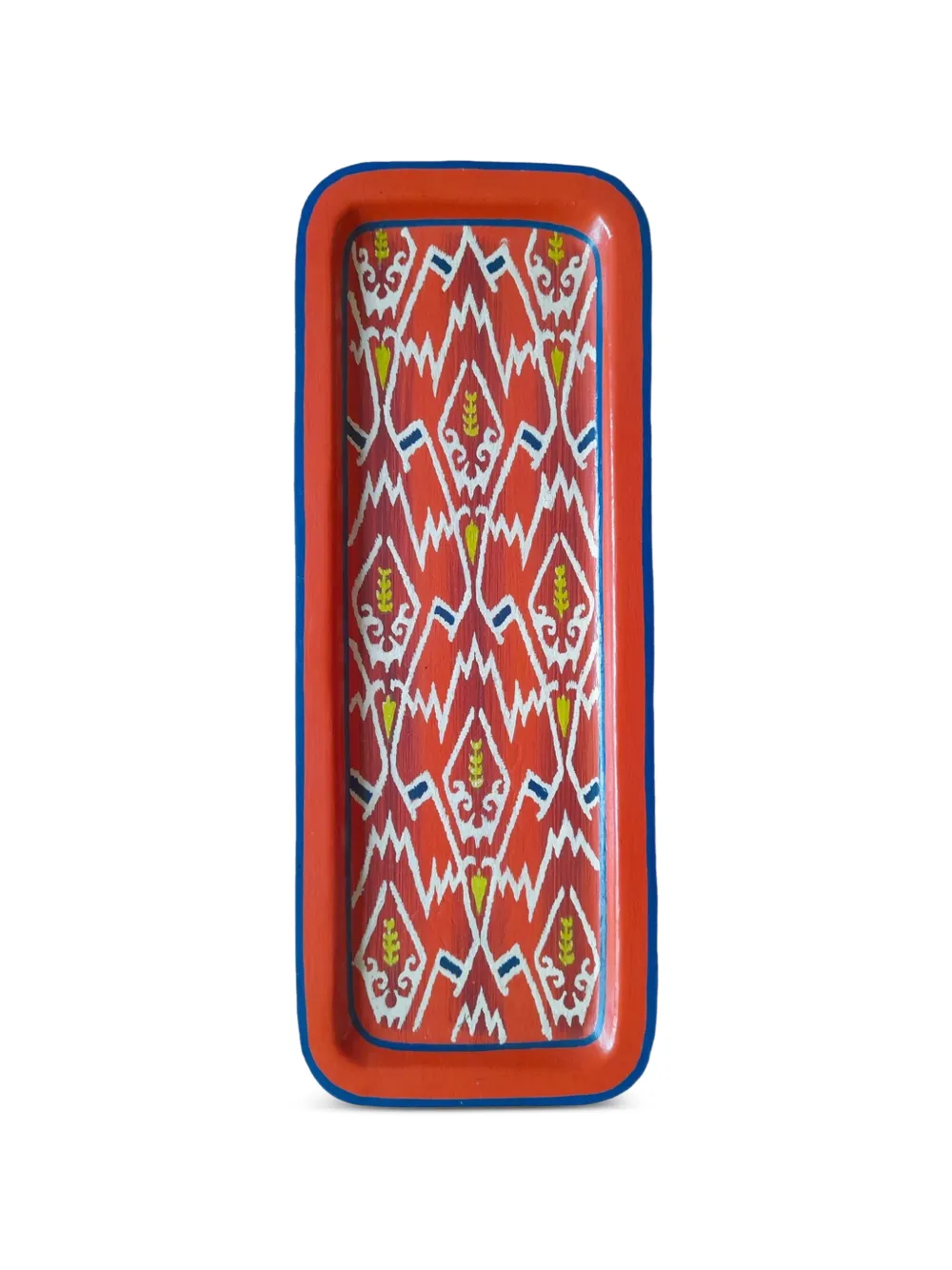 Les-Ottomans Vassoio con motivo geometrico - Arancione