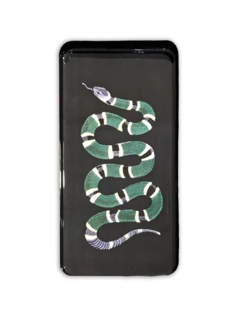 Les-Ottomans snake-print tray