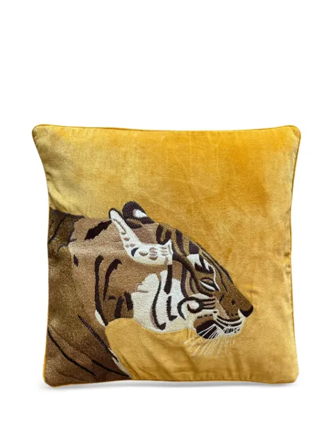 Les-Ottomans tiger-embroidered cushion