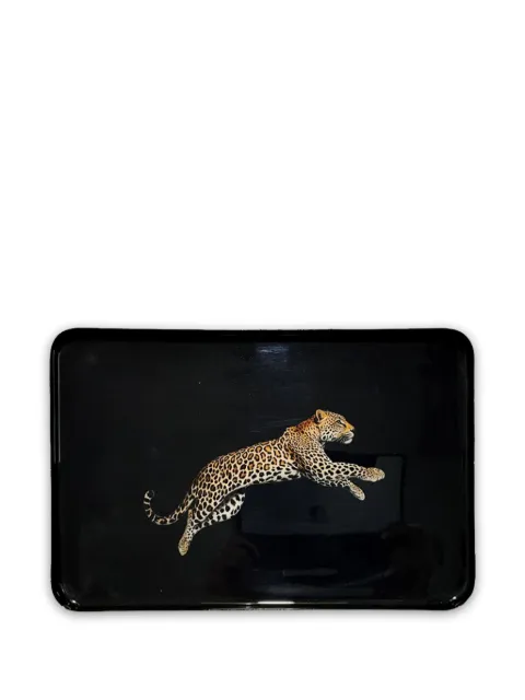 Les-Ottomans leopard-print tray