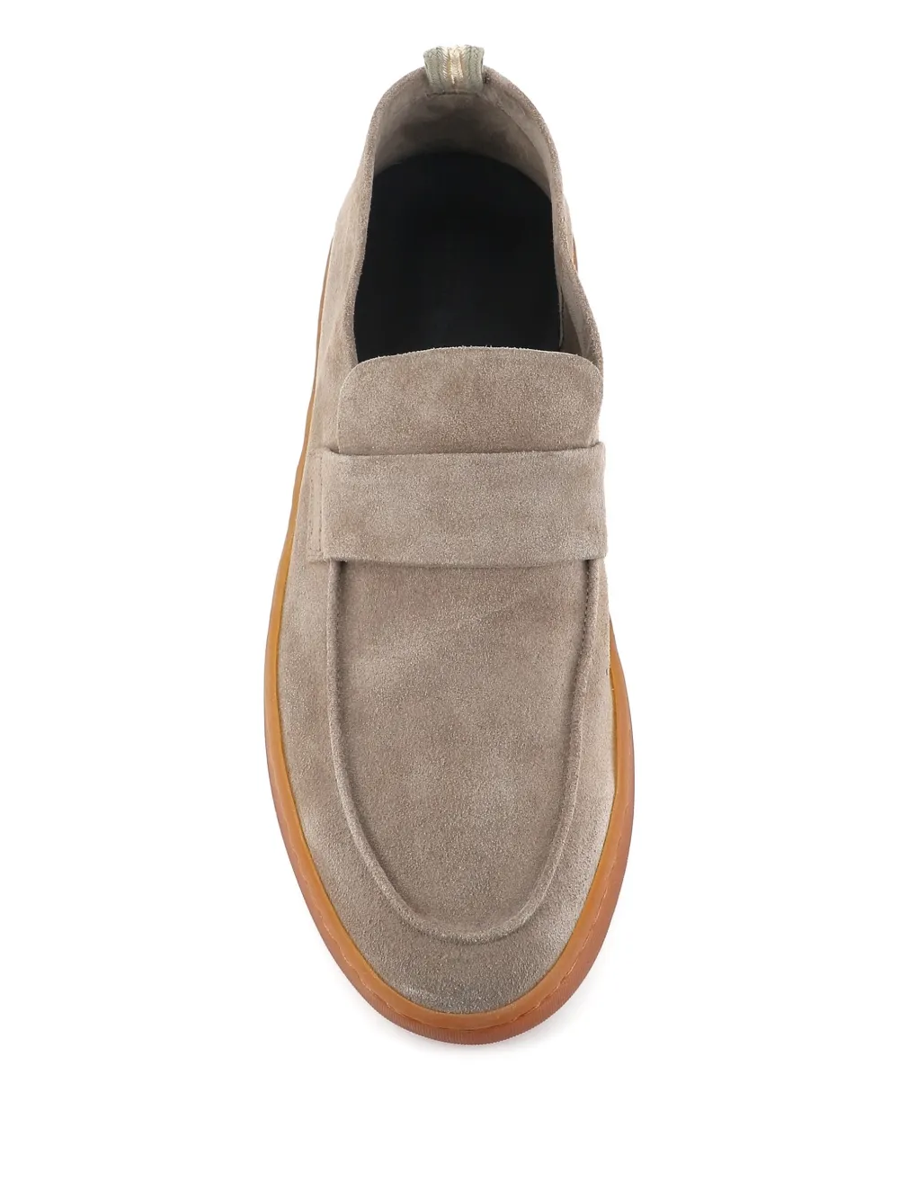 Officine Creative Herbie suede strap-detail loafers Beige