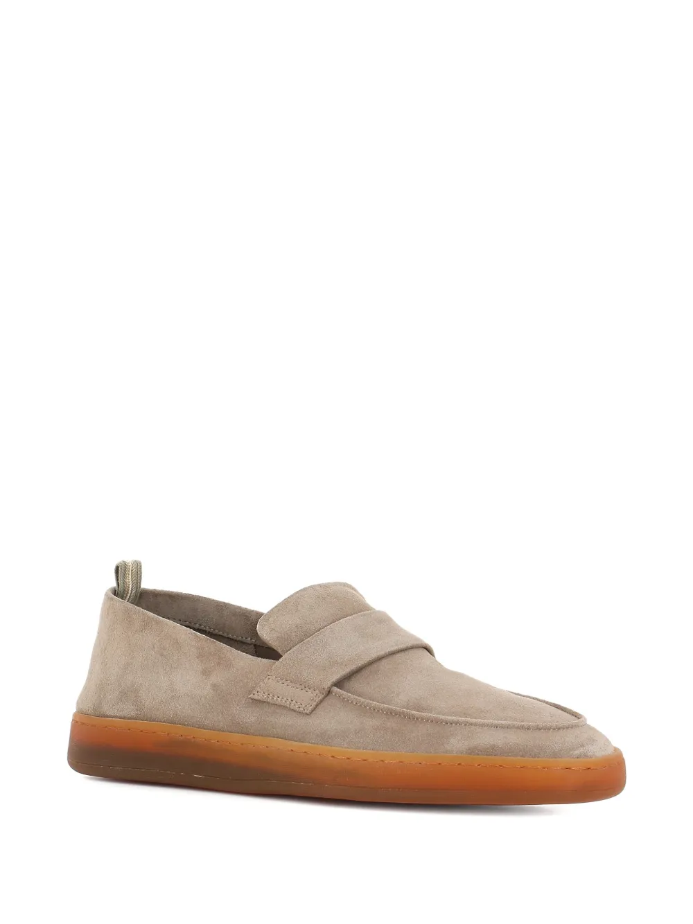 Officine Creative Herbie suede strap-detail loafers - Beige