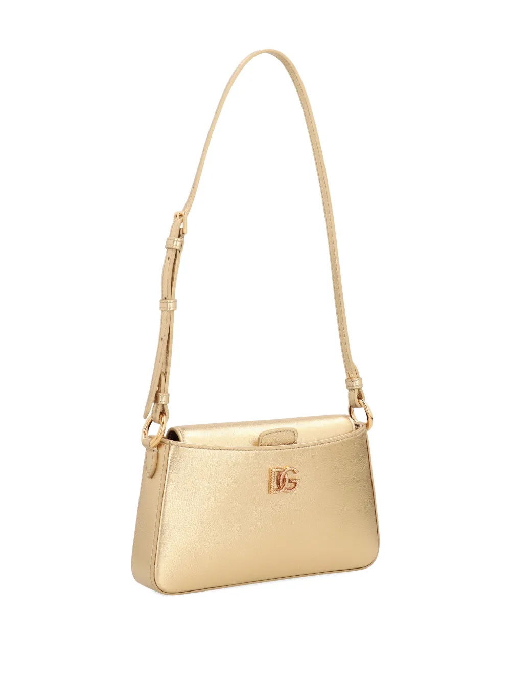  Dolce & Gabbana Logo-detail Shoulder Bag - Gold 