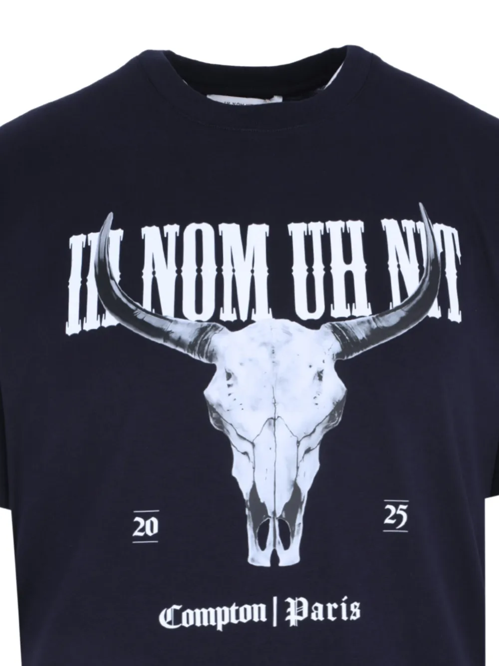 Ih Nom Uh Nit T-shirt met doodskopprint Blauw