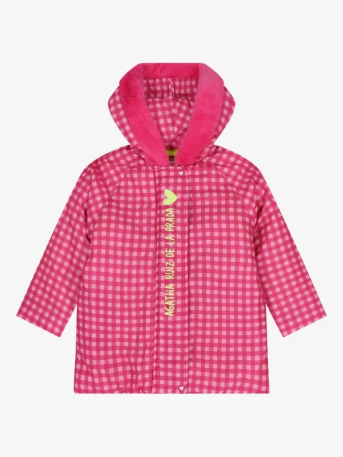 AGATHA RUIZ DE LA PRADA gingham hooded puffer coat