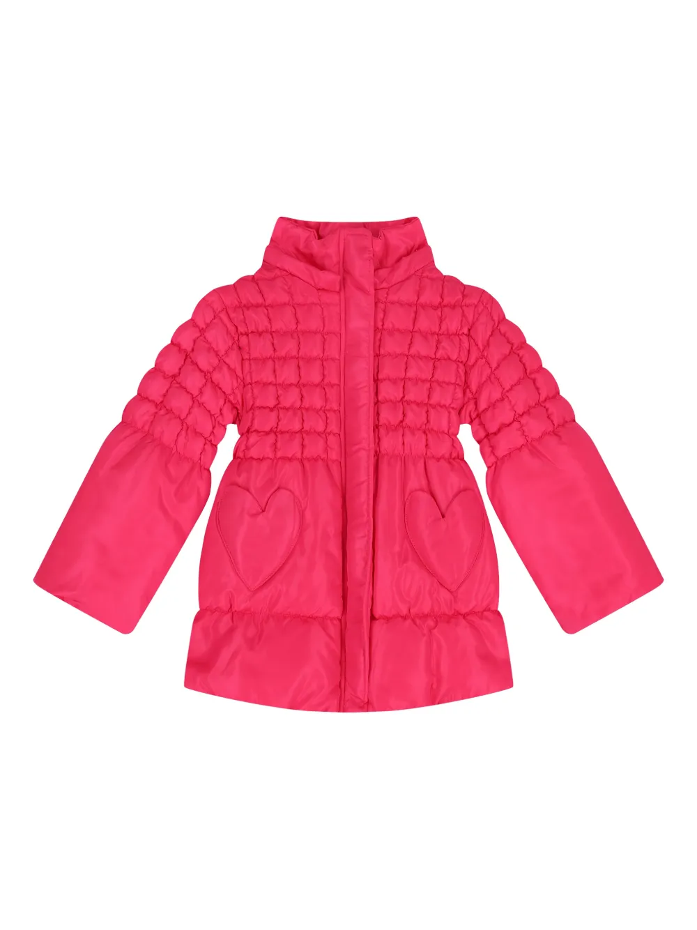 AGATHA RUIZ DE LA PRADA heart hooded puffer jacket - Rosa