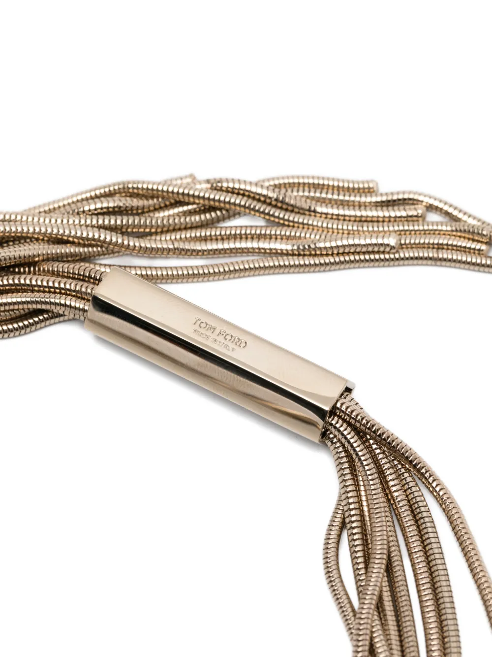  Tom Ford Brass Axis Necklace - Gold 