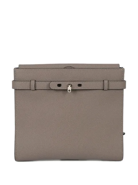 Valextra buckle leather crossbody bag