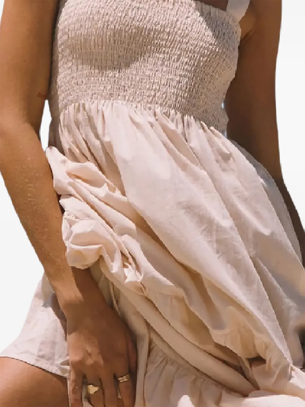 Araminta James Australia Monaco ruffled maxi dress - Beige