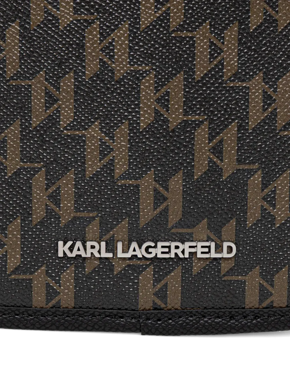 Karl Lagerfeld K Monogram Kanvas sling tas Zwart