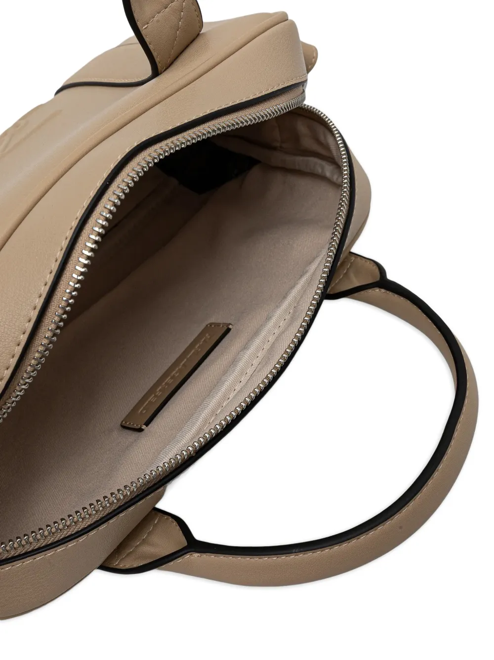 embossed top-handle cross body bag