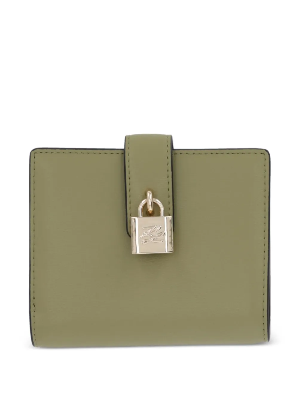 Karl Lagerfeld padlock flap wallet | Green | Image 1