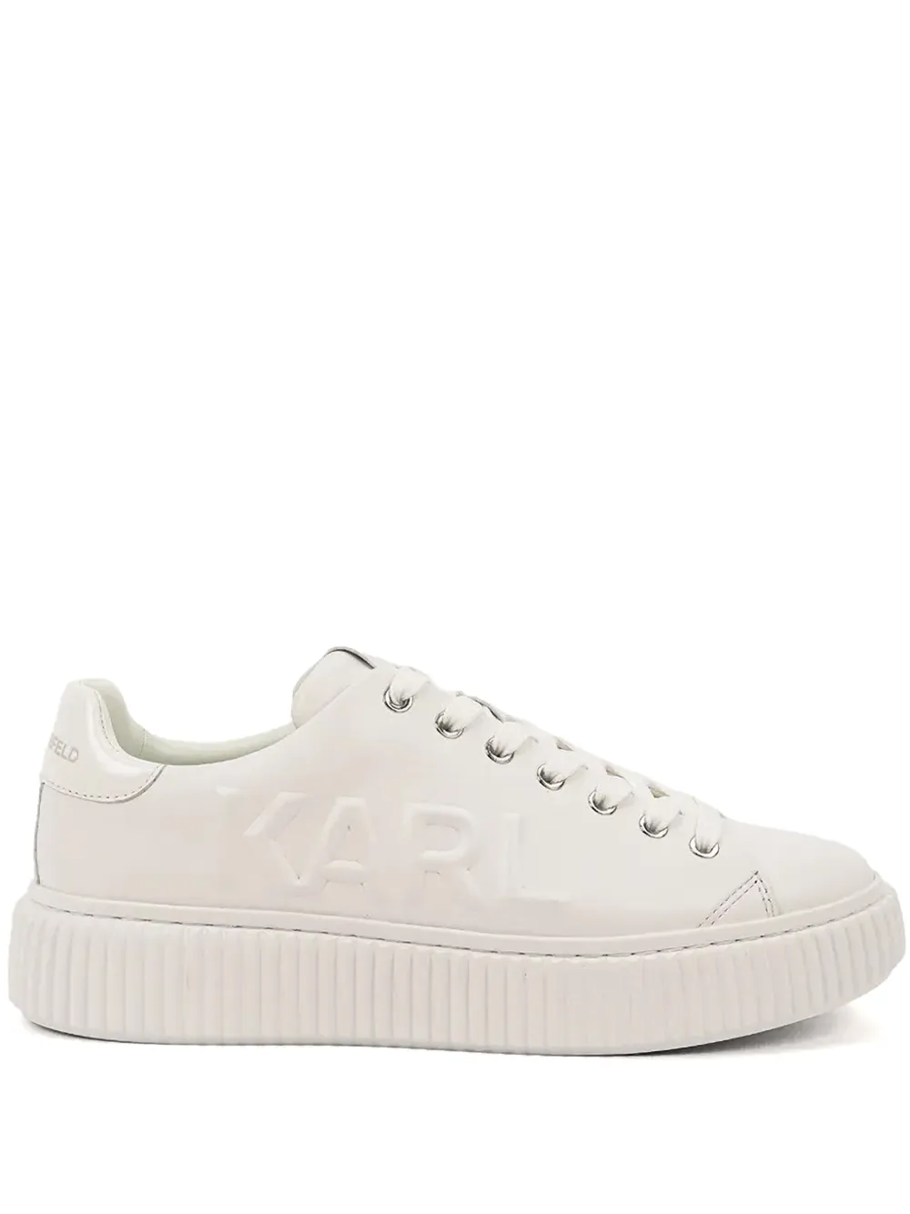 Karl Lagerfeld embossed sneakers Wit