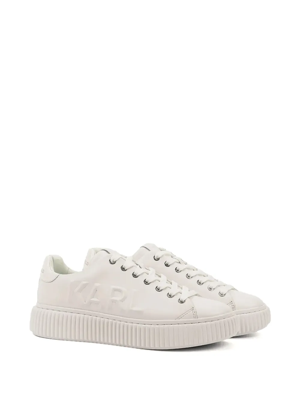 Karl Lagerfeld embossed sneakers Wit