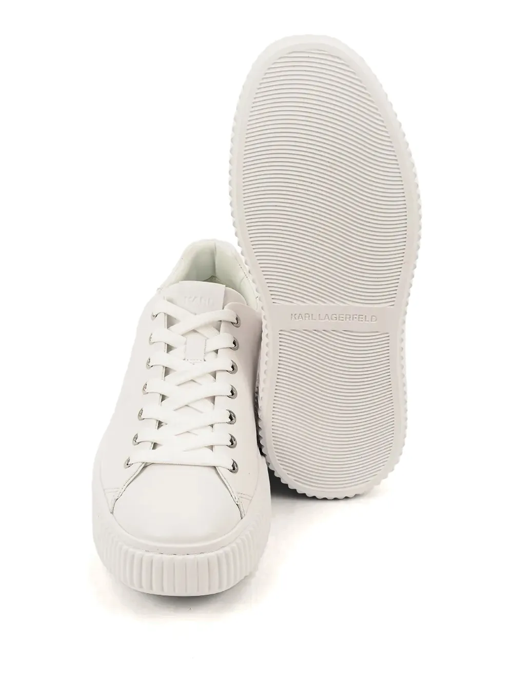 Karl Lagerfeld embossed sneakers Wit