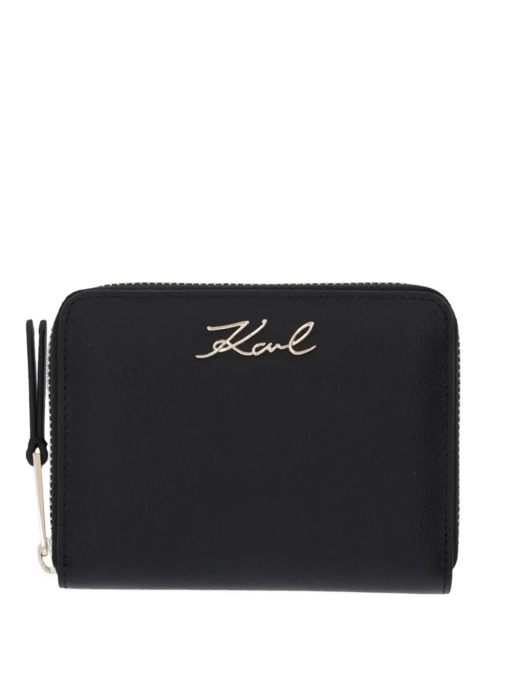 Karl Lagerfeld logo zip wallet - Nero