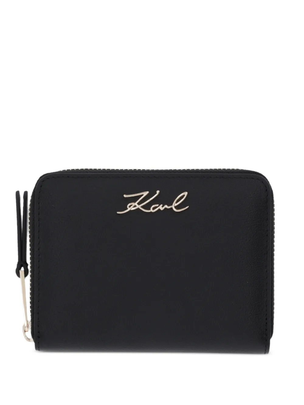 Karl Lagerfeld logo zip wallet - Nero