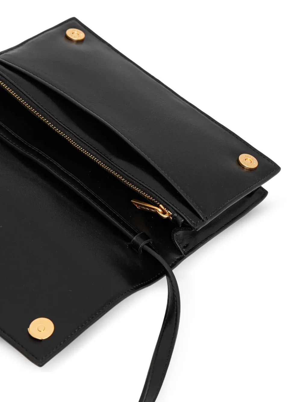 Karl Lagerfeld Portemonnee met bandje en studs Zwart