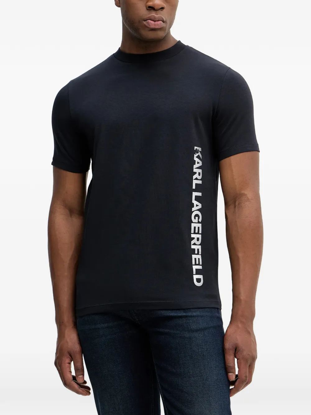 Karl Lagerfeld logo T-shirt - Blu