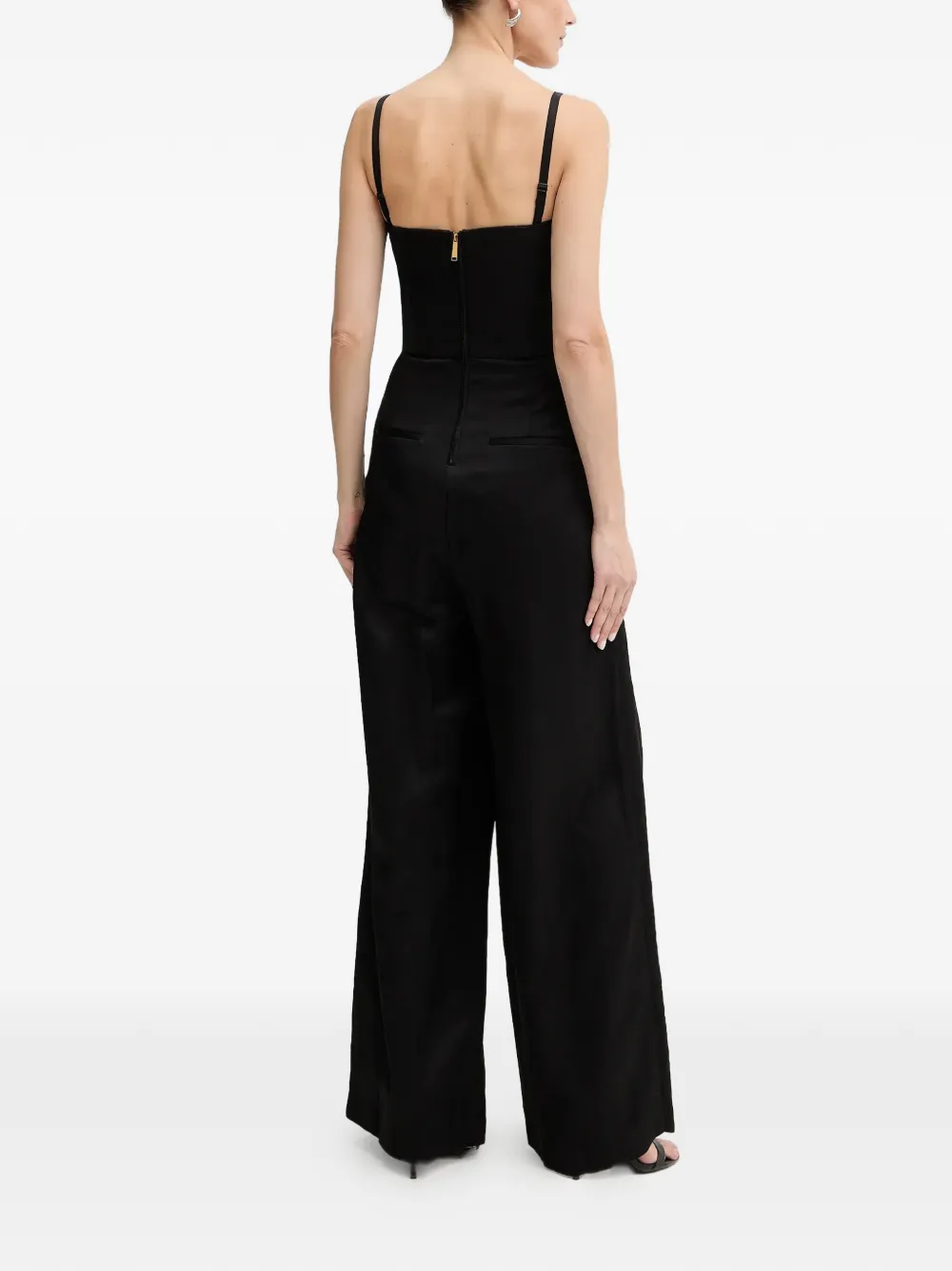  Karl Lagerfeld Button-embellished Jumpsuit - Black 