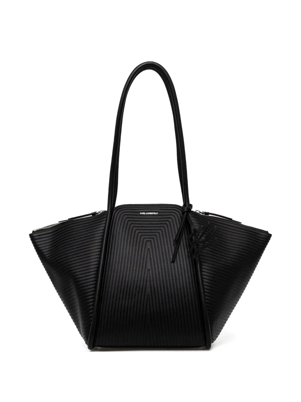 Karl Lagerfeld geometric-design tote bag - Nero