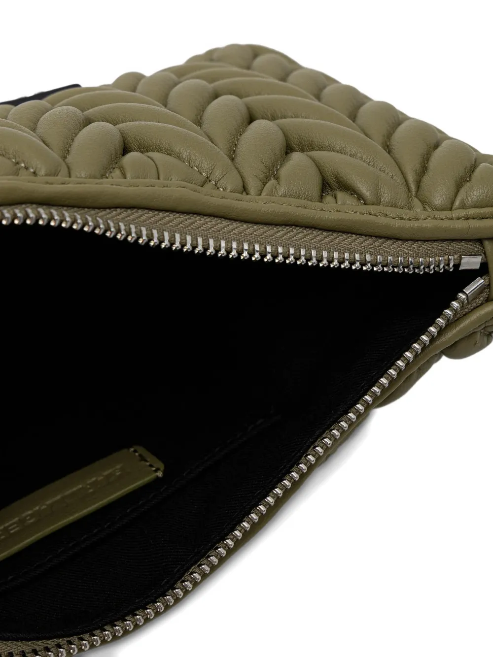 Karl Lagerfeld Gewatteerde crossbodytas met logoplakkaat Groen