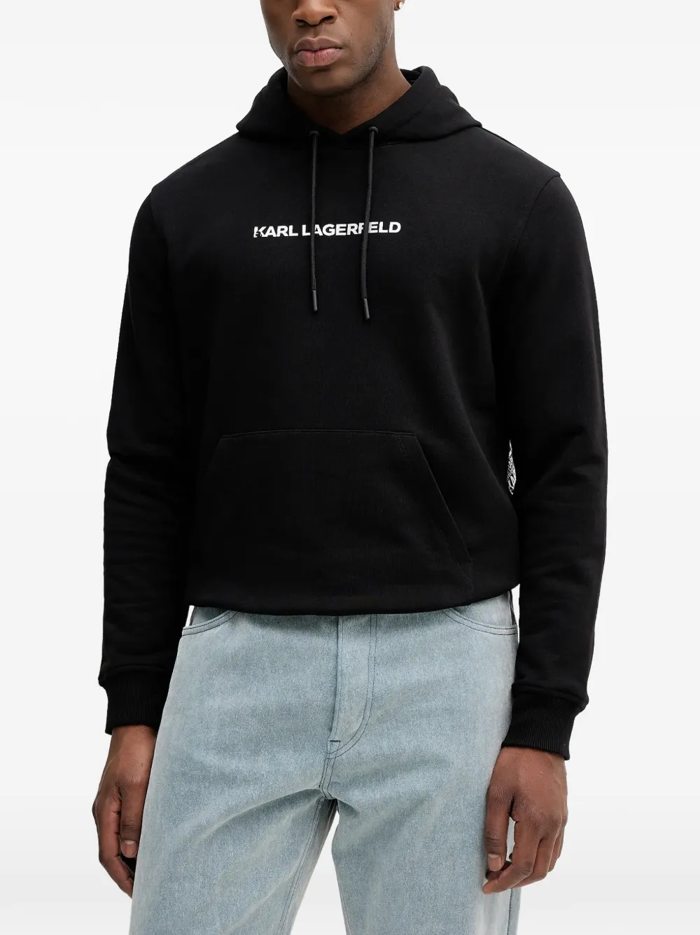 Karl Lagerfeld logo hoodie - Nero