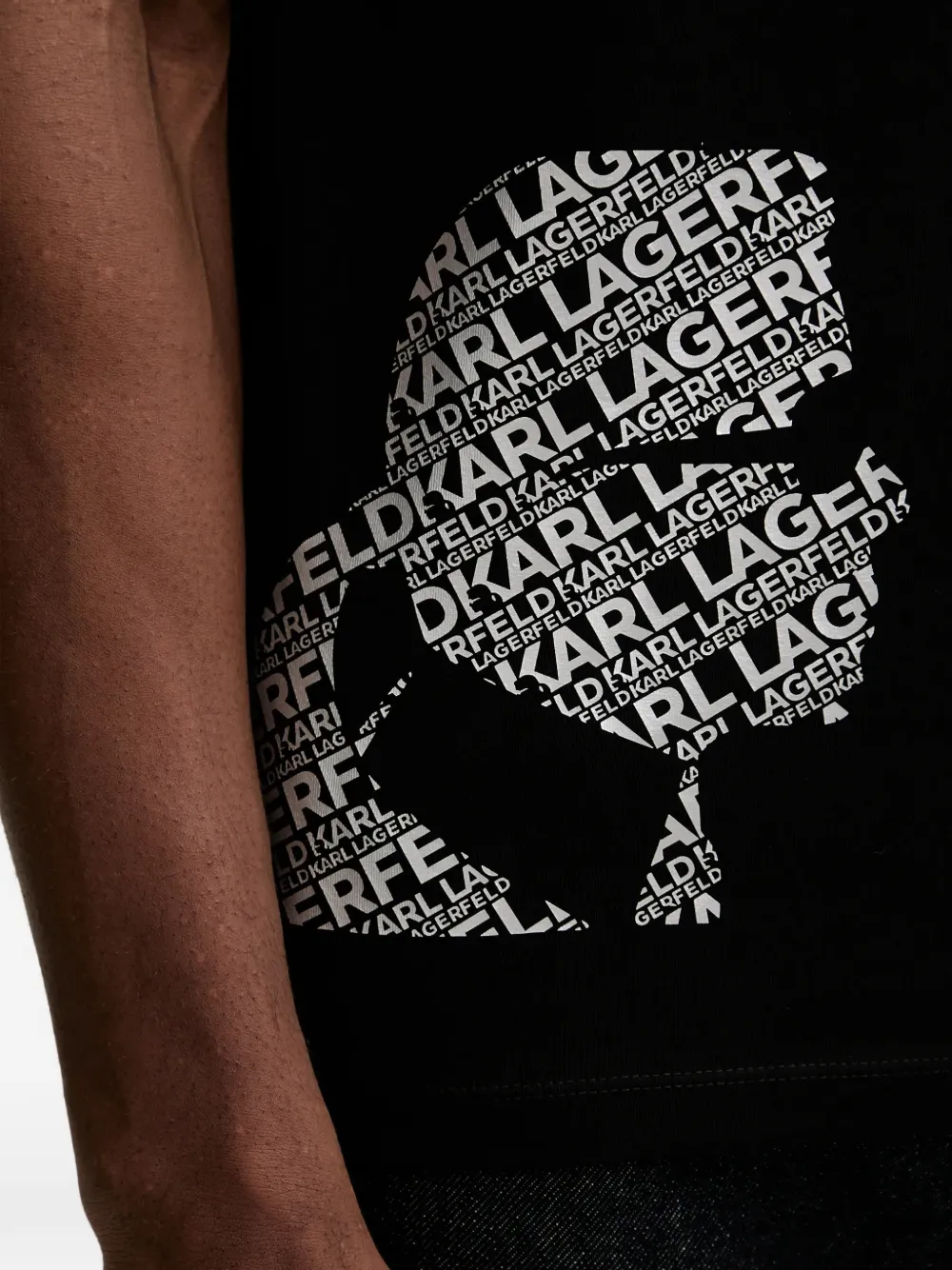 Karl Lagerfeld T-shirt met print Zwart