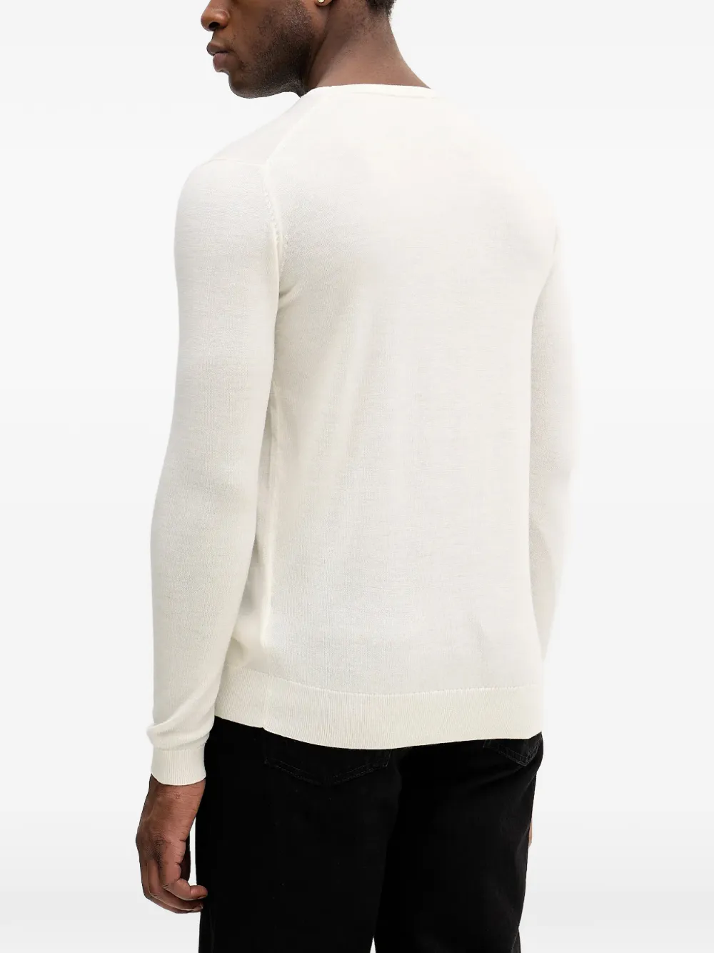  Karl Lagerfeld Logo Crew-neck Sweater - Neutrals 