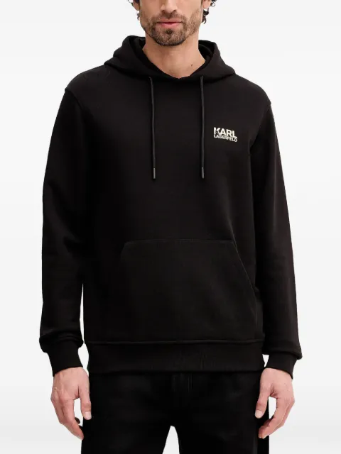 Karl Lagerfeld hoodie à motif monogrammé