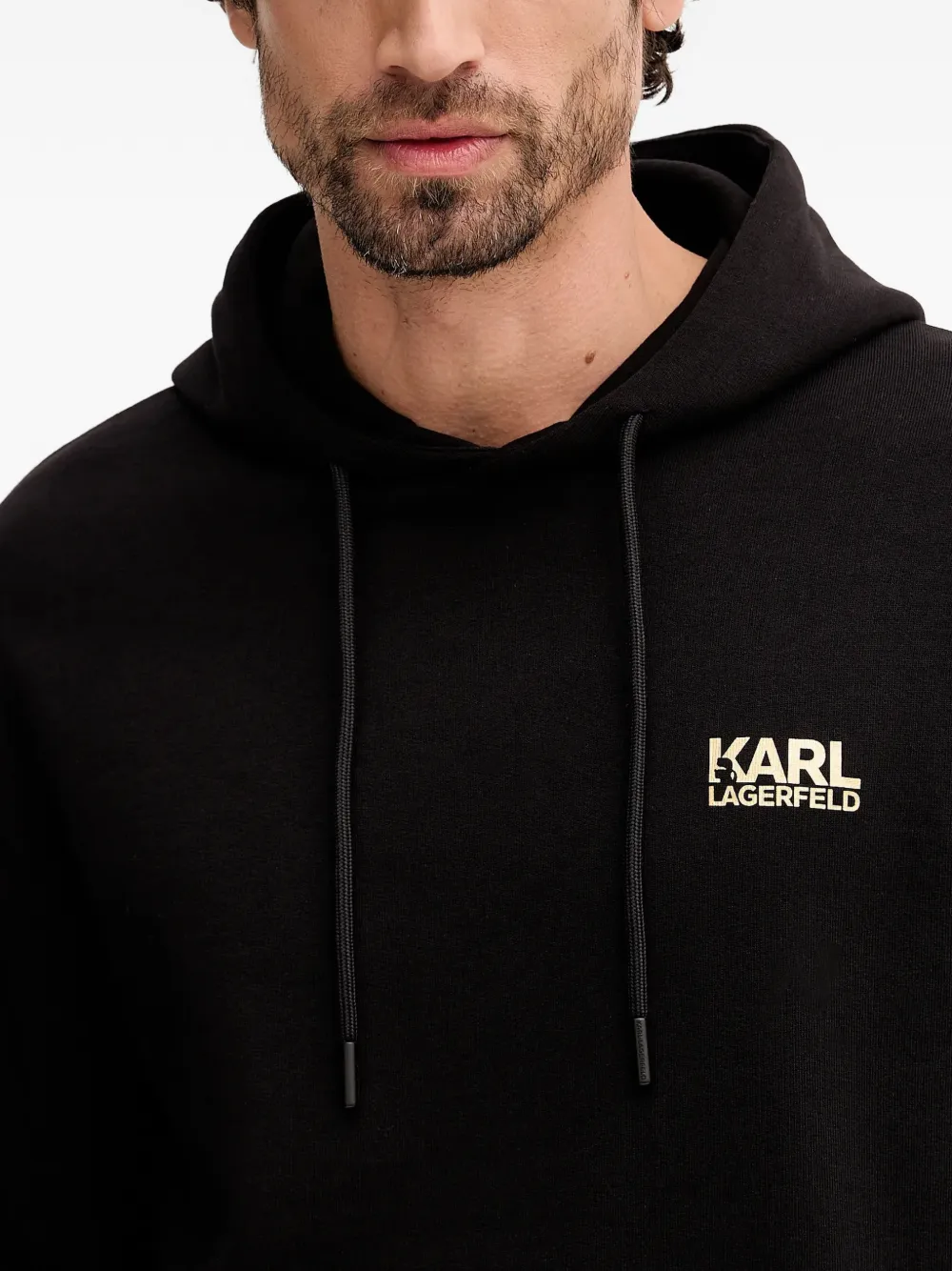Karl Lagerfeld Hoodie met logo Zwart