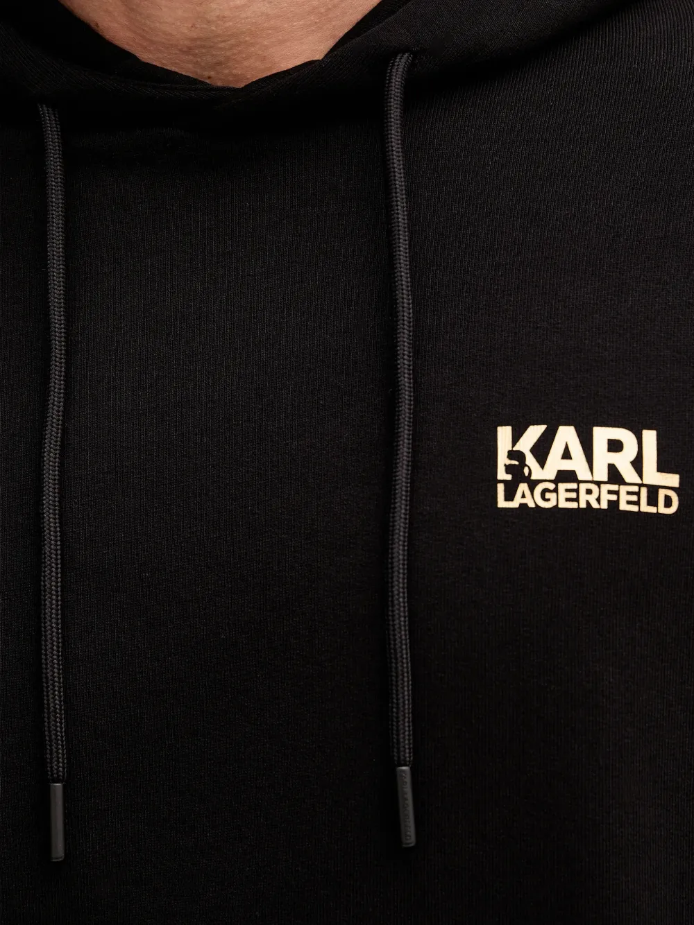 Karl Lagerfeld Hoodie met logo Zwart