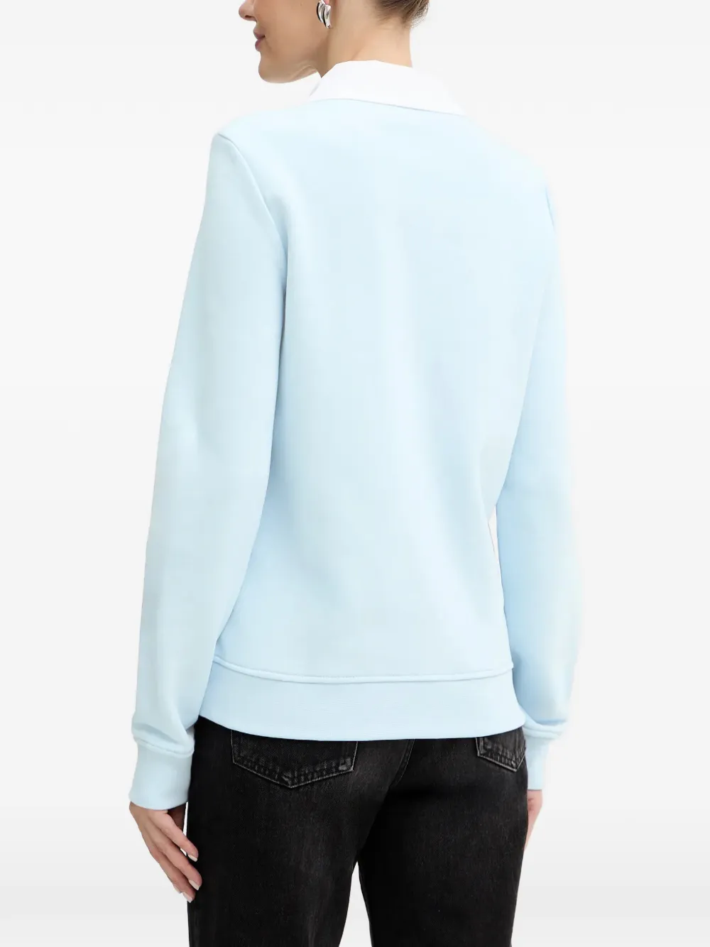 Karl Lagerfeld Poloshirt met geborduurd logo en kraag Blauw