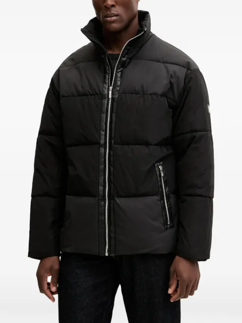 Karl Lagerfeld logo-plaque padded jacket