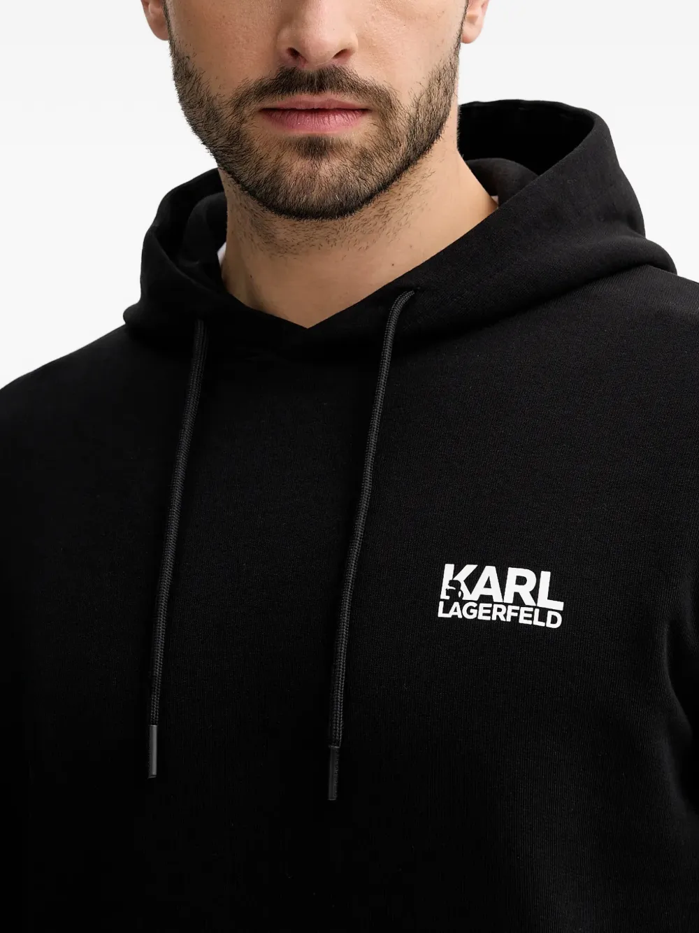 Karl Lagerfeld Hoodie met logoprint Zwart
