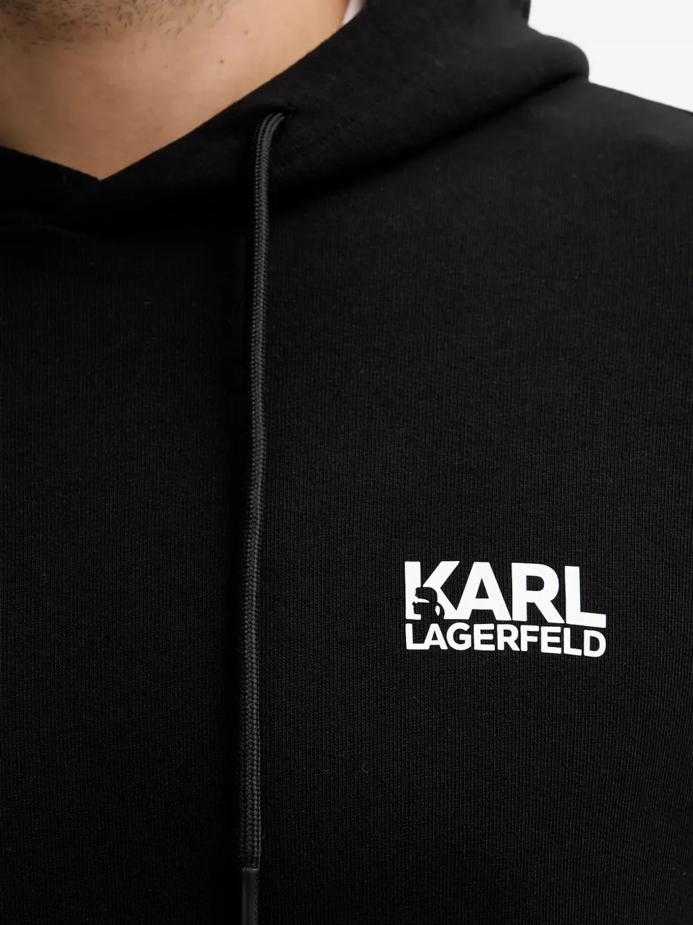 Karl Lagerfeld Hoodie met logoprint Zwart