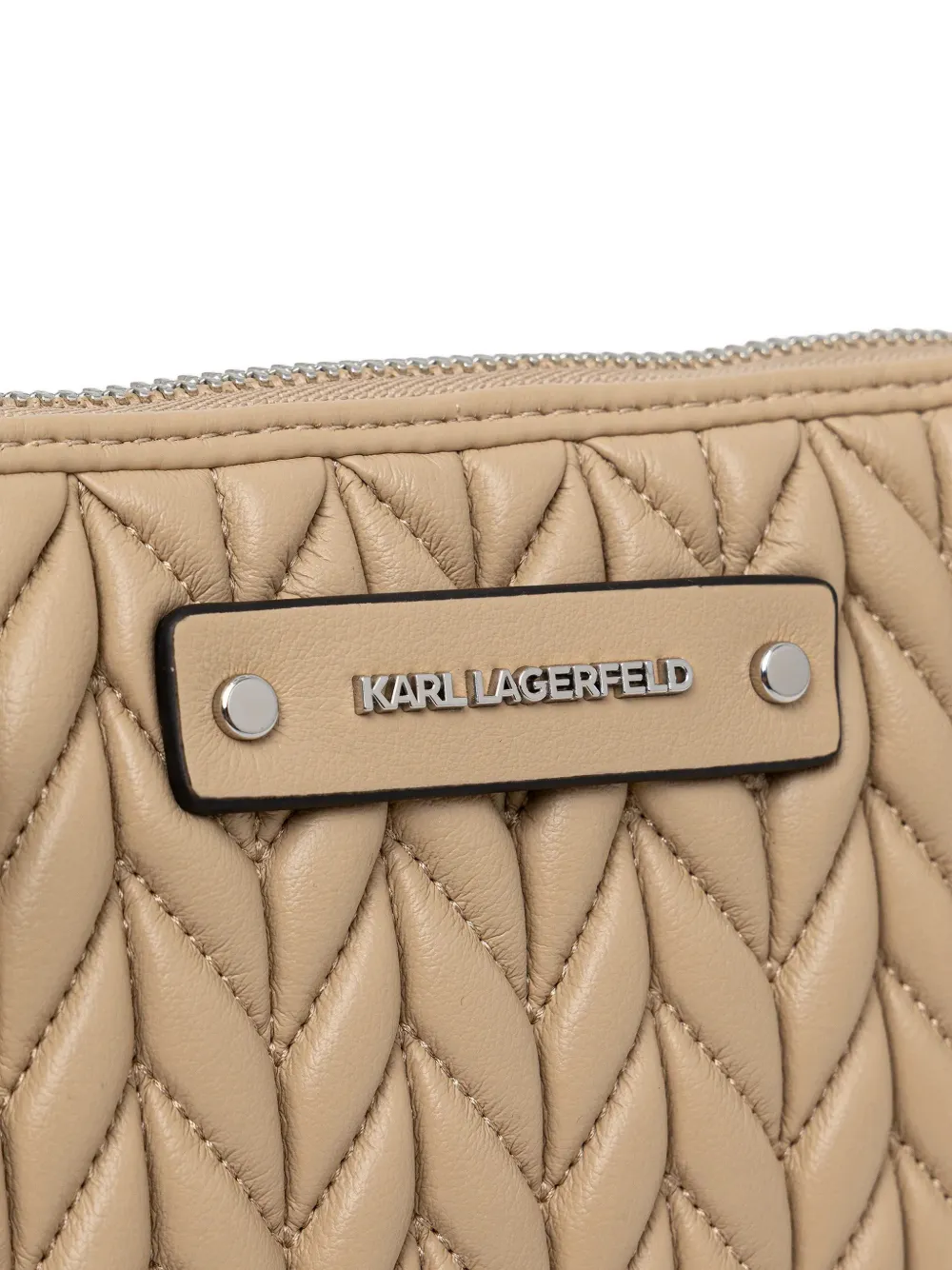 Karl Lagerfeld Gewatteerde schoudertas Beige