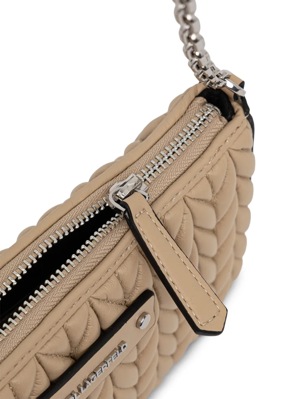 Karl Lagerfeld Gewatteerde schoudertas Beige
