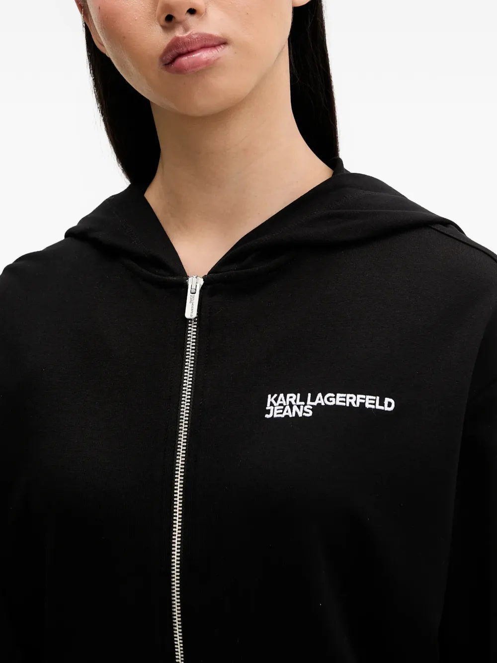 Karl Lagerfeld Jeans Hoodie met logo Zwart
