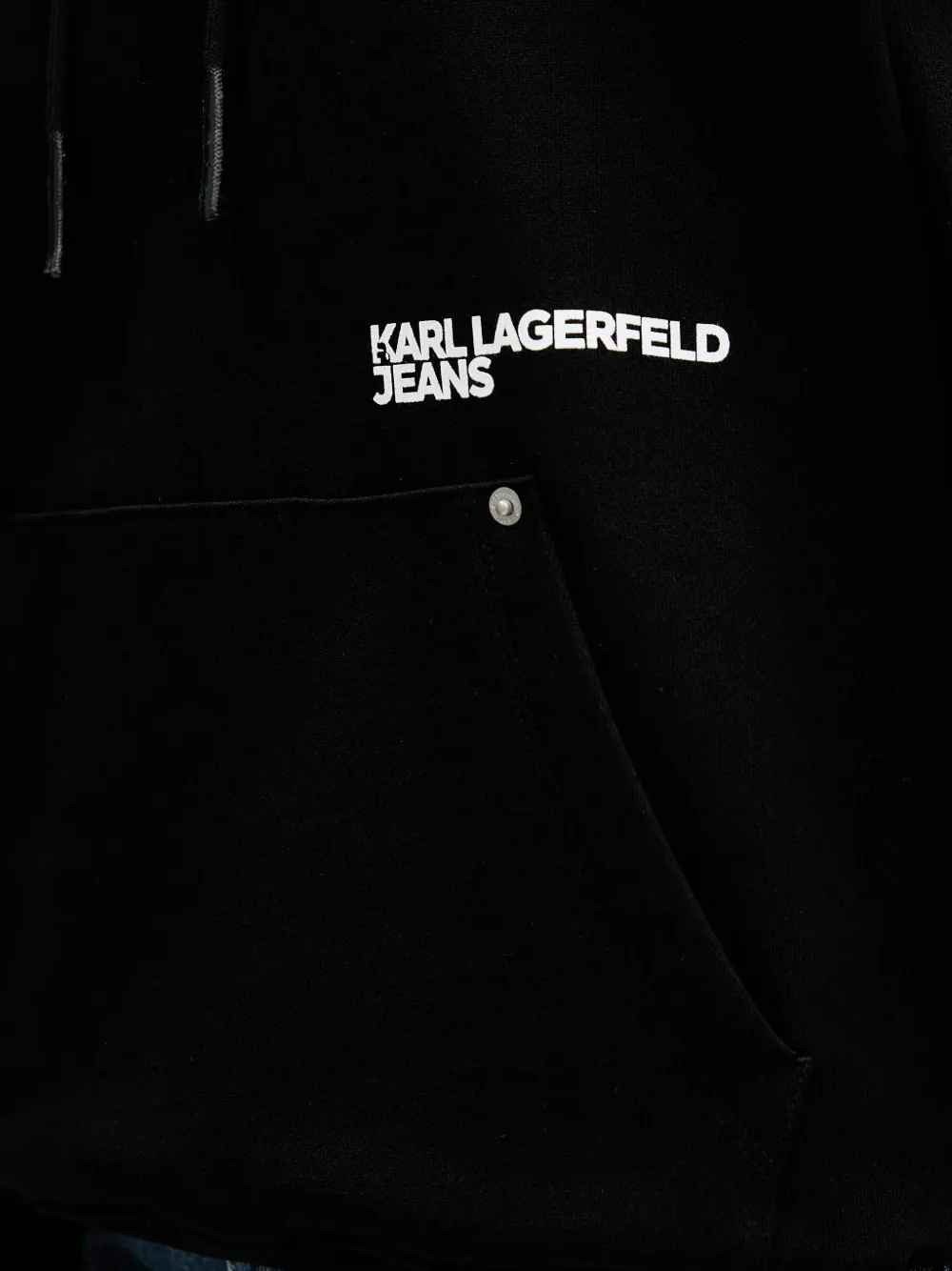 Karl Lagerfeld Jeans Hoodie met logoprint Zwart