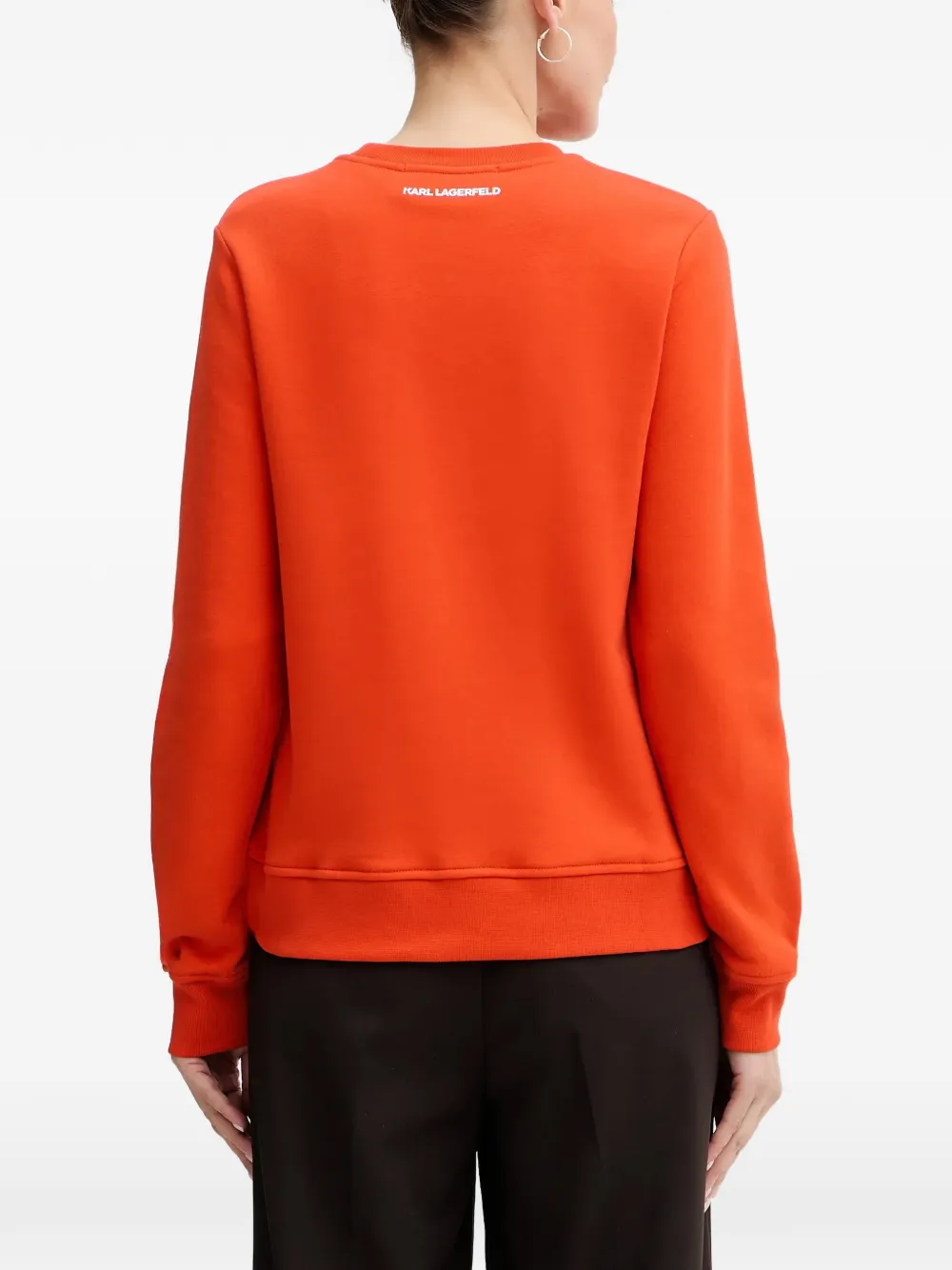 Karl Lagerfeld Sweater met print Oranje