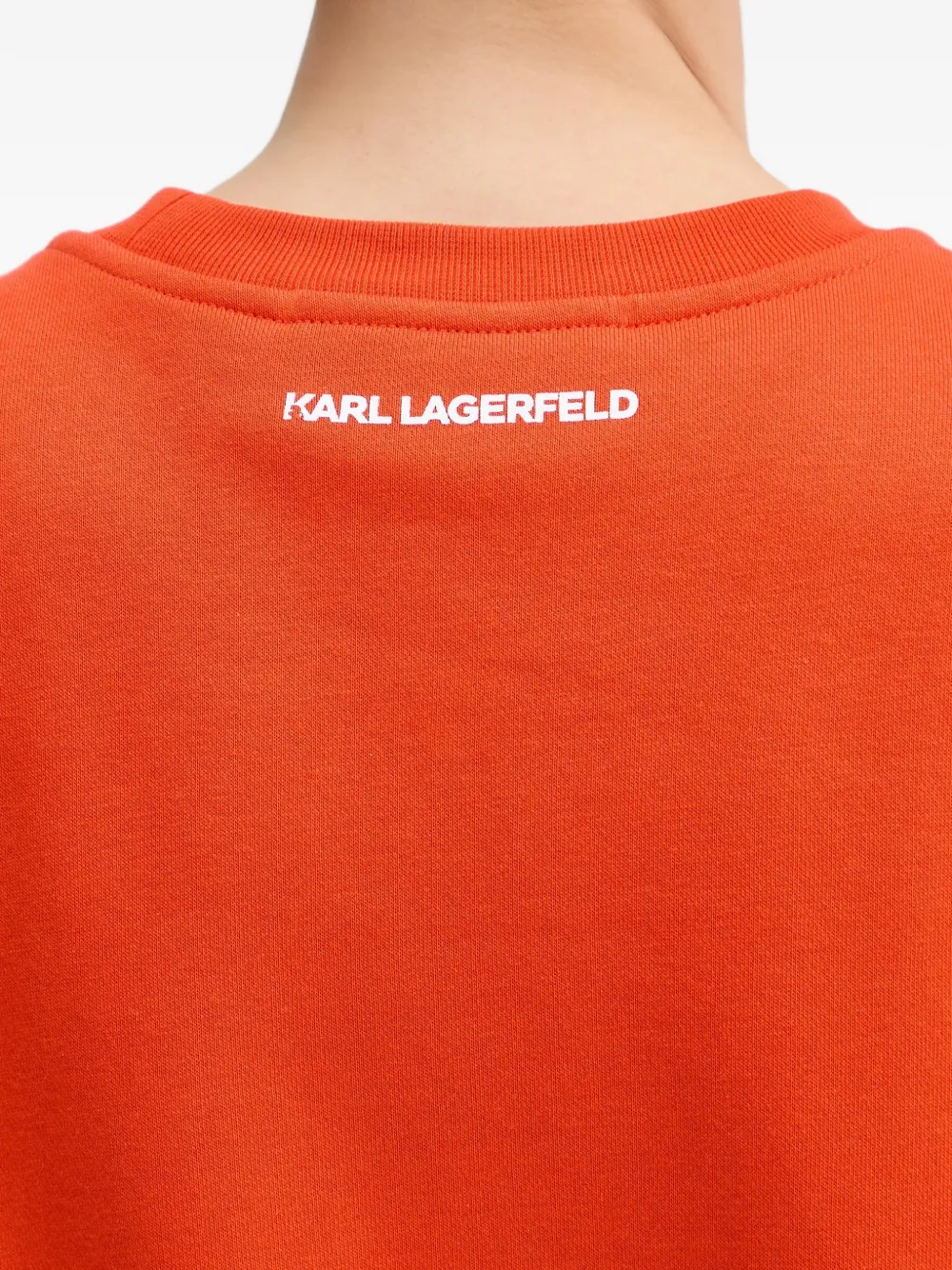 Karl Lagerfeld Sweater met print Oranje