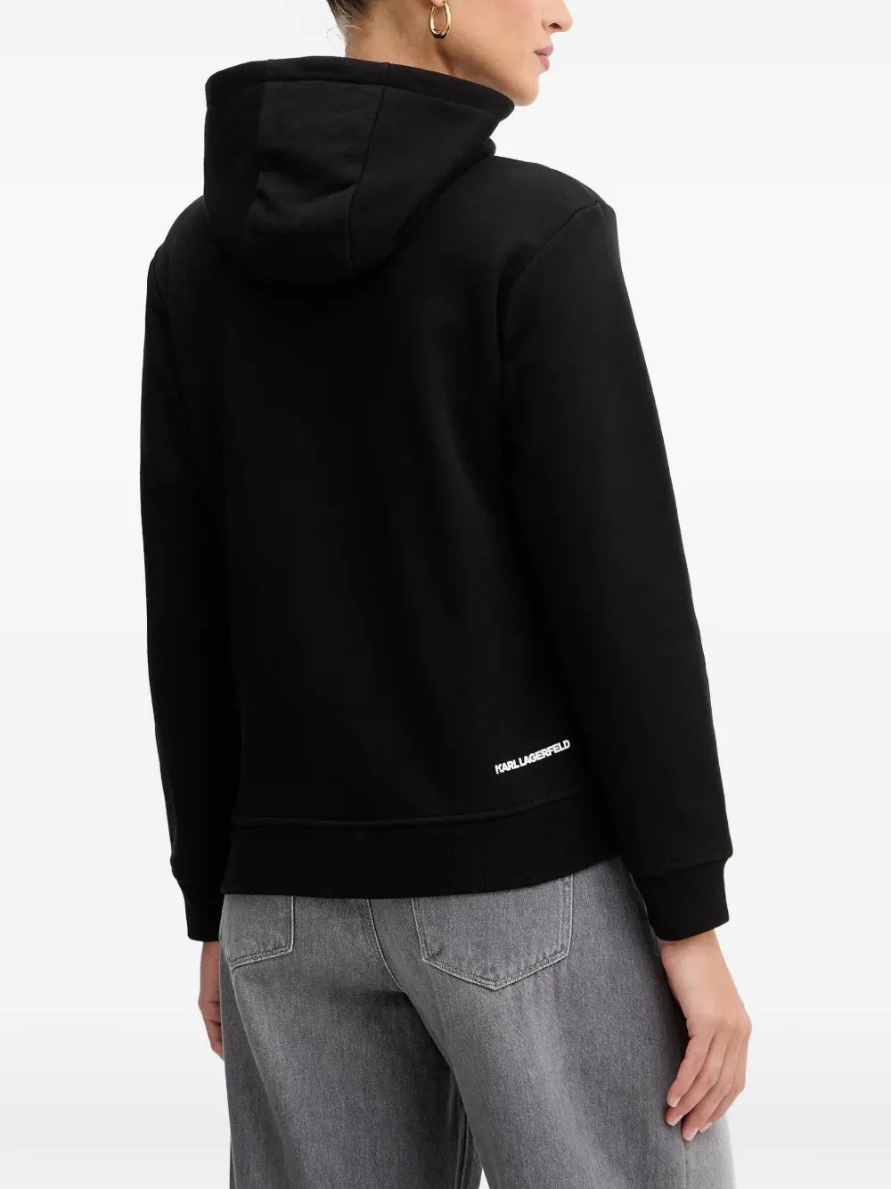 Karl Lagerfeld Hoodie met print Zwart