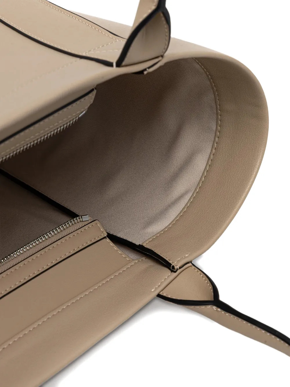 Karl Lagerfeld Shopper met kenmerkend reliëf Beige