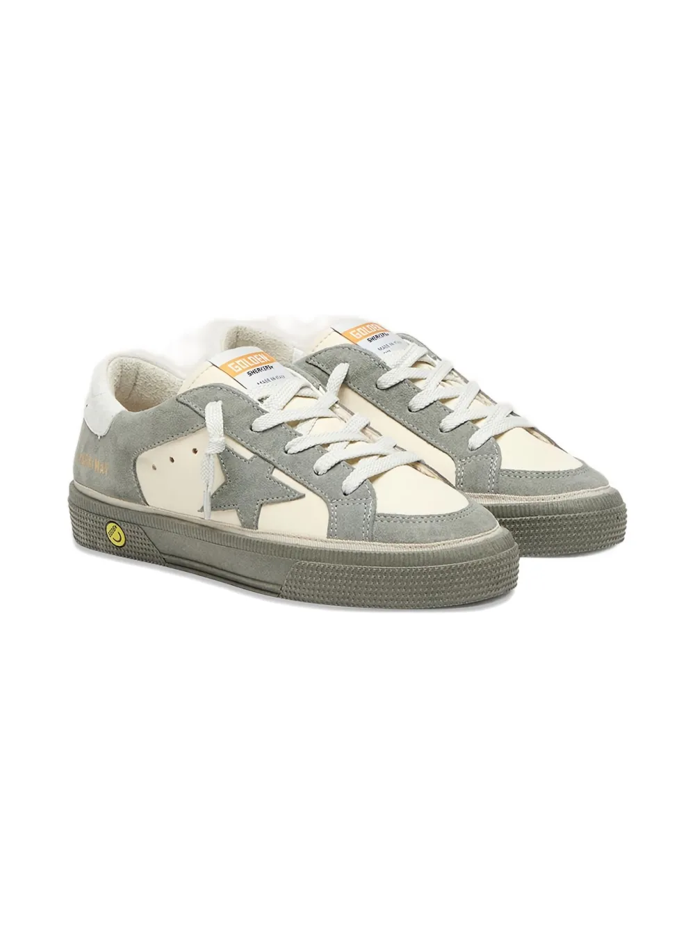 Golden Goose Kids star-motid sneakers Grijs