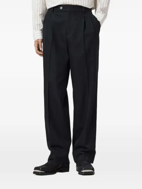 AllSaints Tallis button pleated trousers